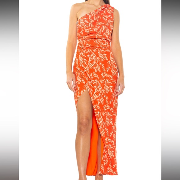 🆕Alexia Admor>Alessi one-shoulder maxi dress NWT. PRICE FIRM - Picture 1 of 4